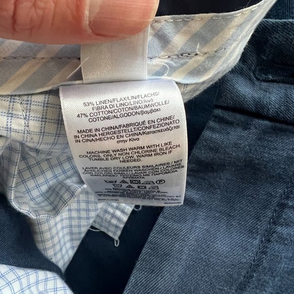 Brooks Brothers Clark Fit Linen and Cotton Chino Pants W31/L32 - Picture 8 of 8